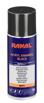 LAKIER AKRYLOWY CZARNY MAT SPRAY