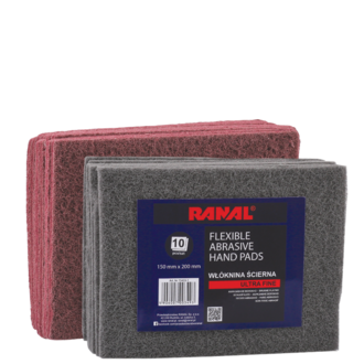 Flexible abrasive hand pads